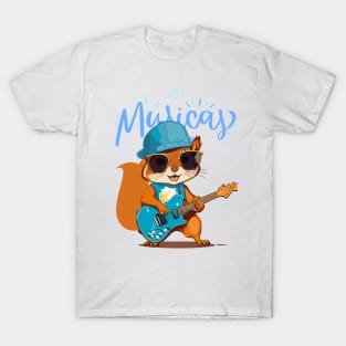 Squirrel play guitar T-Shirt